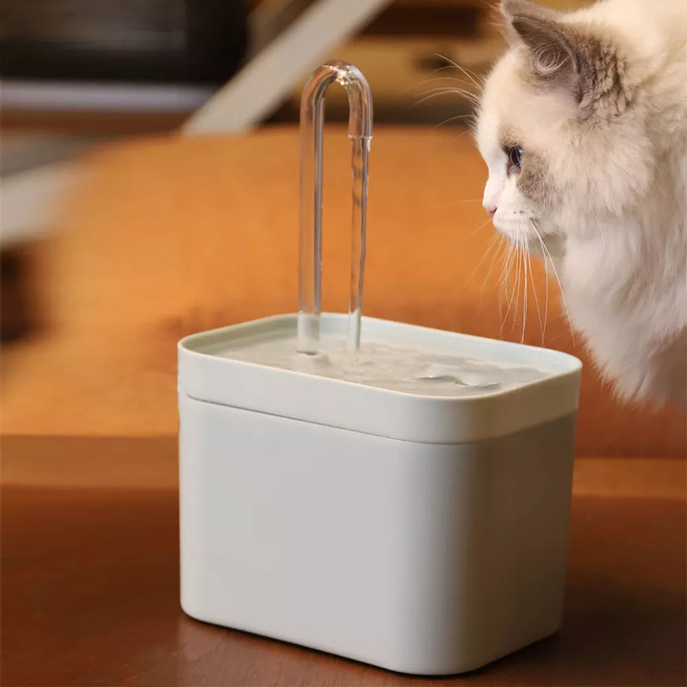 Ultra-Quiet Cat Water Fountain Filter Smart Automatic Pet Dog Water Dispenser&Burnout Prevention Pump1.5L Recirculate Filtrin Happy Tails